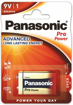 Bateria 6LR61 panasonic 9V alcaline pro (blister 1 szt.)