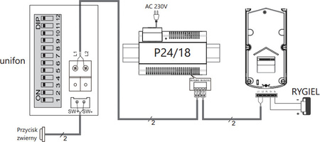 Unifon głosnomówiacy VIDOS DUO U1011