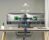 Uchwyt biurkowy przegubowy na 2 monitory Spacetronik SPA-120