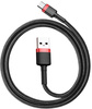 KABEL USB-A / USB-C Baseus Cafule CATKLF-A91 50cm 3A QC 3.0 CZARNO-CZERWONY W OPLOCIE