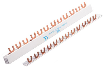 Szyna Grzebieniowa TYP 1Biegun 63A  12 modułów VCX SZK63A 1F 12X1M