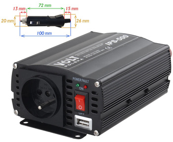 Przetwornica Volt Polska IPS-500 12V / 230V 350/500 W