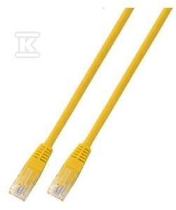 PATCHCORD RJ45 U/UTP 5E PVC CCA ŻÓŁ 0