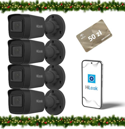 Kamera IP Hilook by Hikvision tuba 4MP IPCAM-B4-P Black Opakowanie zbiorcze 10szt.