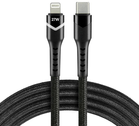 Kabel USB-C / lightning apple iphone LED rgb everactive CBB-1CIR 100cm pd 27W