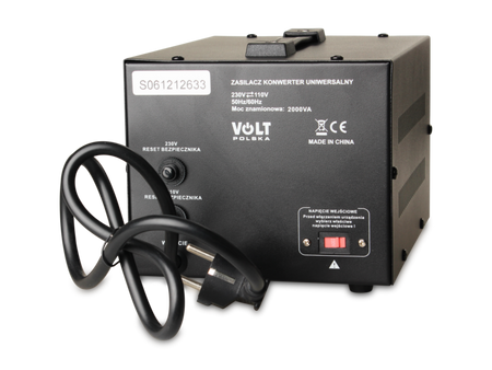 Transformator VOLT POLSKA 230V/110V 2000VA