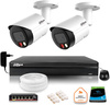 Zestaw monitoringu IP Dahua 8mpx 4K 2 kamery IPC-HFW2849S-S-IL z dyskiem