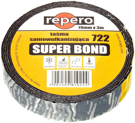 TAŚMA REPERO 722E SUPER BOND SAMOWULKANIZUJĄCA 19MMX3M