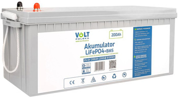 Akumulator volt polska LITOWO-ŻELAZOWO-FOSFORANOWY LiFePO4 25, 6V 200Ah 200A + bms
