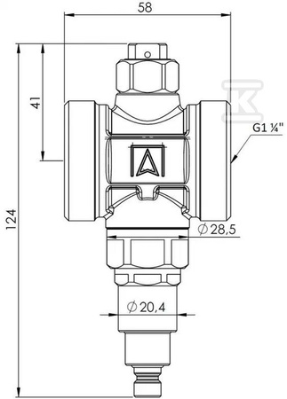 ZAWÓR ANTYZAMROŻENIOWY AAV 300, G1 1/4