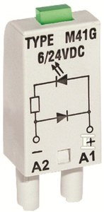 MODUŁ M41G DIODA+LED ZIEL.6/24VDC