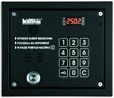 Laskomex CP-2503TP czarna Panel audio z czytnikiem kluczy "Dallas"