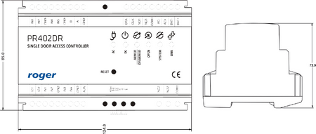 Kontroler dostępu ROGER PR402DR