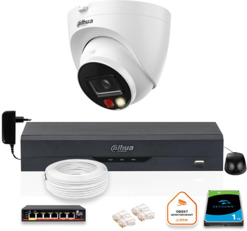 ZESTAW Kamera IP Dahua 8mpx IPC-HDW1839T-A-IL-0280B-S6 + DYSK