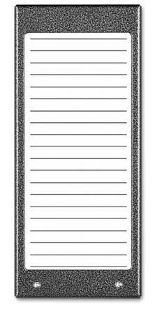 ACO CDN-17N ST (W) Podświetlany panel listy lokatorów (ok. 17 wpisów)