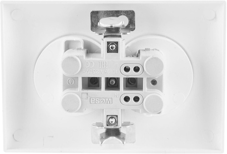 Gniazdo podwójne z uziemieniem VCX WESA LC 16 Czarny