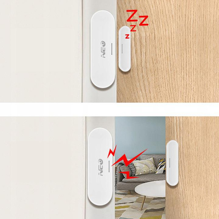 Neo Kontaktron Zigbee, czujnik wejścia Tuya NAS-DS07B
