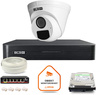 Zestaw monitoringu IP BCS Basic 1x Kamera BCS-B-EIP15FR3(2.0) Rejestrator z dyskiem