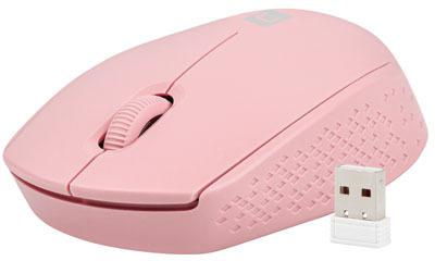 Mysz Natec Stork Bezprzewodowa 1600DPI Różowa Optyczna USB