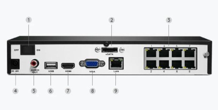 Rejestrator IP Reolink NVS8 8-kanałowy PoE