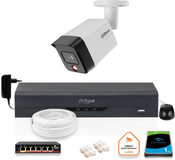 ZESTAW Kamera IP Dahua 6mpx IPC-HFW1639TC-A-IL-0280B-S6 + DYSK