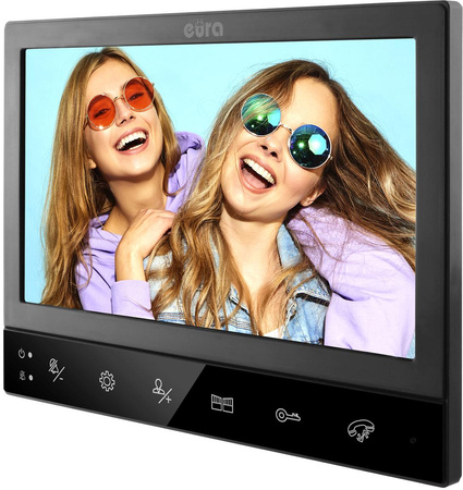 WIDEODOMOFN EURA VDP-80C5 2-rodzinny,czarny