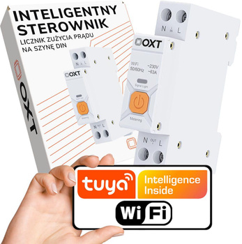 Inteligentny Sterownik OXT | 63A | Licznik | WiFi | Tuya T335