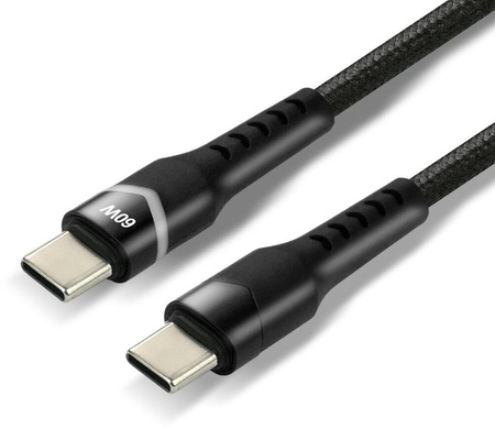 Kabel USB-C / USB-C rgb LED everactive CBB-2PDR 200cm 3A