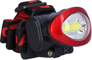 LATARKA CZOŁOWA LED 5W 300 LM+3XAAA