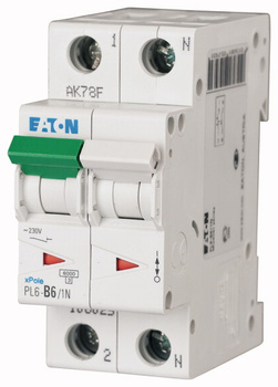 Wyłącznik nadprądowy 6A 1P+N 6kA PL6-C6/1N 106031