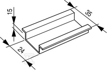 TS35X15 SZYNA MONTAŻOWA 35X15MM