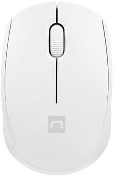 Mysz Natec Stork Bezprzewodowa 1600DPI Biała Optyczna USB