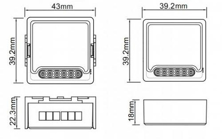 Moduł OXT mini beznapięciowy ZigBee TUYA T250