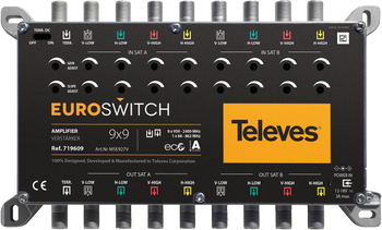 Wzmacniacz EuroSwitch 9 wejść 27/31dB (ref.719609)