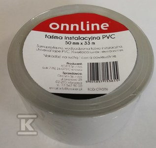 TAŚMA INSTALACYJNA PVC 33MX30MM ONNLINE