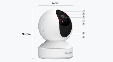 Kamera IP Reolink E Series E330 Biała 5MP Wi-Fi