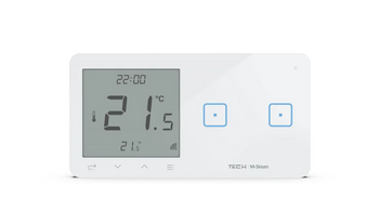 Bezprzewodowy włącznik światła podw. z regulatorem pokojowym czarny WSR-02L Tech Sterowniki