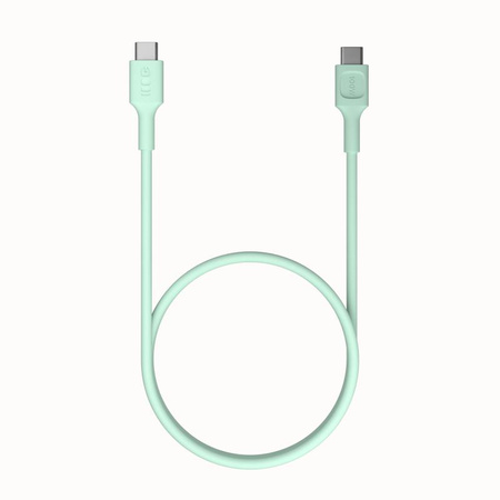 KABEL USB-C / USB-C Greencell PowerFlex 120cm PD 100W zielony silikonowy