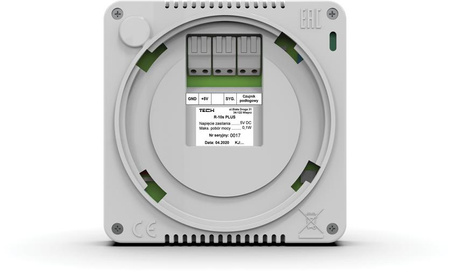 Przewodowy regulator pokojowy czarny R-10S PLUS Tech Sterowniki