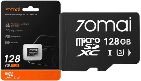 Wideorejestrator 70mai X800 dash cam 4K omni czarny + microsd 70mai 128GB