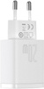 ŁADOWARKA SIECIOWA Baseus Compact Quick Charger CCXJ-B02 20W 1x USB-A 1x USB-C PD 3.0 QC 3.0 BIAŁA