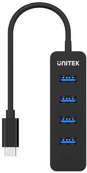 Unitek H1117B Hub USB-C, 4 porty USB 3.1, aktywny, 10 W