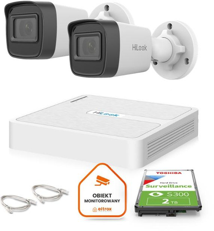 Zestaw do monitoringu Hilook 6 kamer IP IPCAM-B4-P 4MP 2.8mm