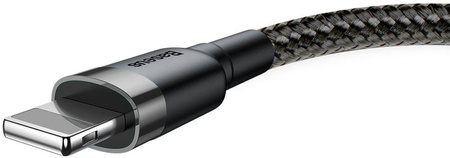 Kabel USB-A / Lightning iPhone Baseus Cafule CALKLF-RG1 300cm Apple 2A Czarno-szary