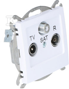 GN.RTV-SAT+RAMKA 1-KR.BIAŁY AS