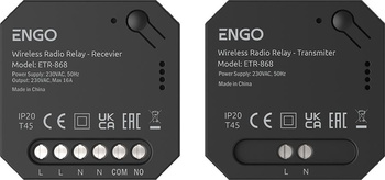 ENGO Controls ETR-868 - Przekaźnik bezprzewodowy EngoLink, sterowany radiowo, 868Mhz, 230V