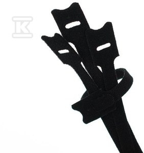 OPASKA RZEPOWA CZARNA 200X13 /OP=5SZT/