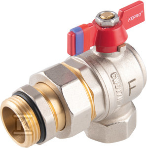 ZAWÓR KUL. F-POWER, 1"GW/Z-ŚRUB.MOT.