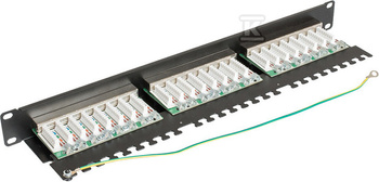 PANEL KATEGORII 5E FTP 19" 1U, 24XRJ45