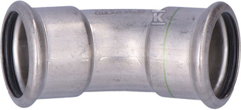 KOLANO 35MM-45ST INOX PRESS